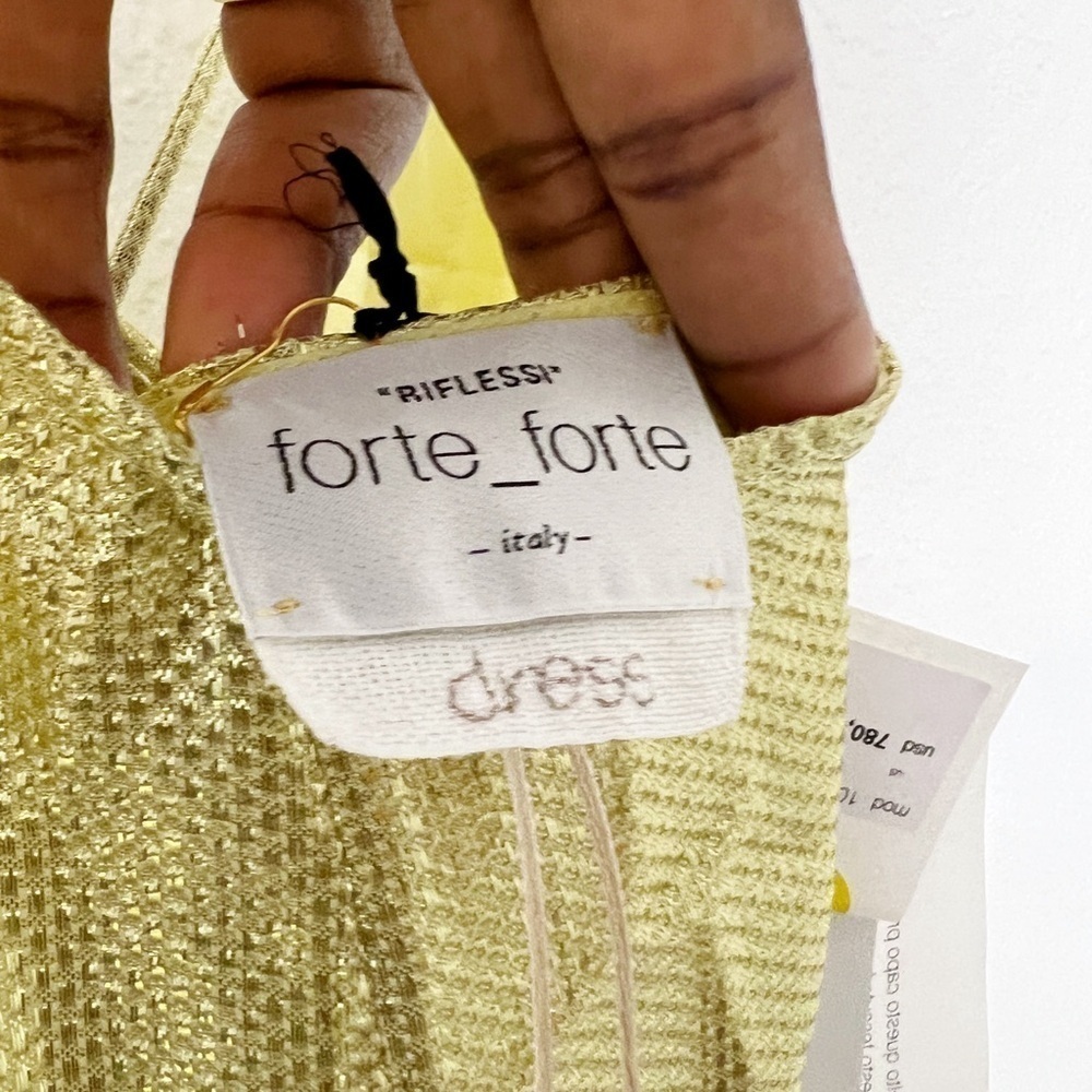 Forte Forte jacquard plunging V-neck midi dress - Picture 7 of 9